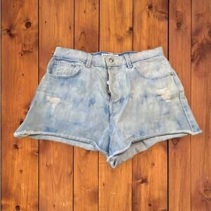 Derek Lam 10 Crosby Denim Drew 100% Cotton Acid-Washed Jean Cutoff Shorts Sz 29